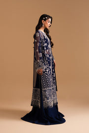 Zariya Afsanay Organza Unstitched 3Pc Suit ZB50036 MAHNOOSH