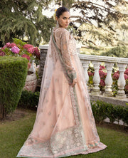 Zahra by Xenia Formals Embroidered Net Unstitched 3Pc Suit D-07 MAISHA