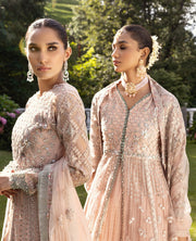 Zahra by Xenia Formals Embroidered Net Unstitched 3Pc Suit D-07 MAISHA