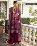 Zahra by Xenia Formals Embroidered Net Unstitched 3Pc Suit D-10 MARAH