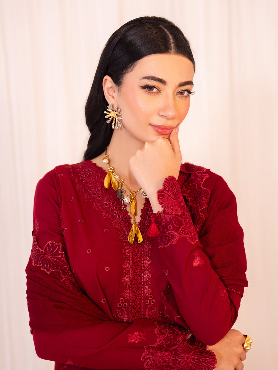 Faiza Faisal Celine Unstitched Lawn 3Pc Suit FNF-SS25-0413 MAREN
