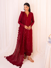 Faiza Faisal Celine Unstitched Lawn 3Pc Suit FNF-SS25-0413 MAREN