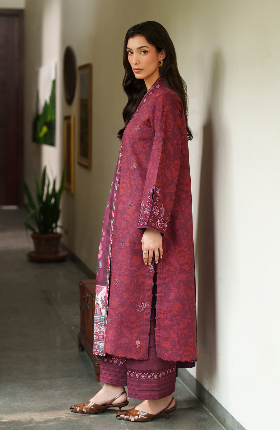 Bellini by Seran Embroidered Khaddar Unstitched 3Pc Suit D-04 MARVENE