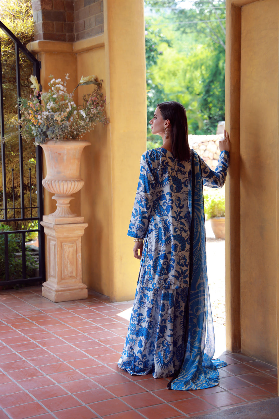 Feathers Stillness In Bloom Unstitched Printed Lawn 3Pc Suit MARVINA-FT541