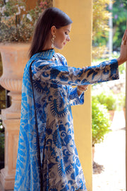 Feathers Stillness In Bloom Unstitched Printed Lawn 3Pc Suit MARVINA-FT541