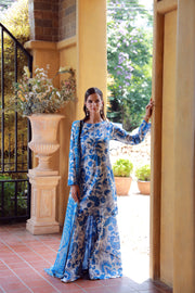 Feathers Stillness In Bloom Unstitched Printed Lawn 3Pc Suit MARVINA-FT541