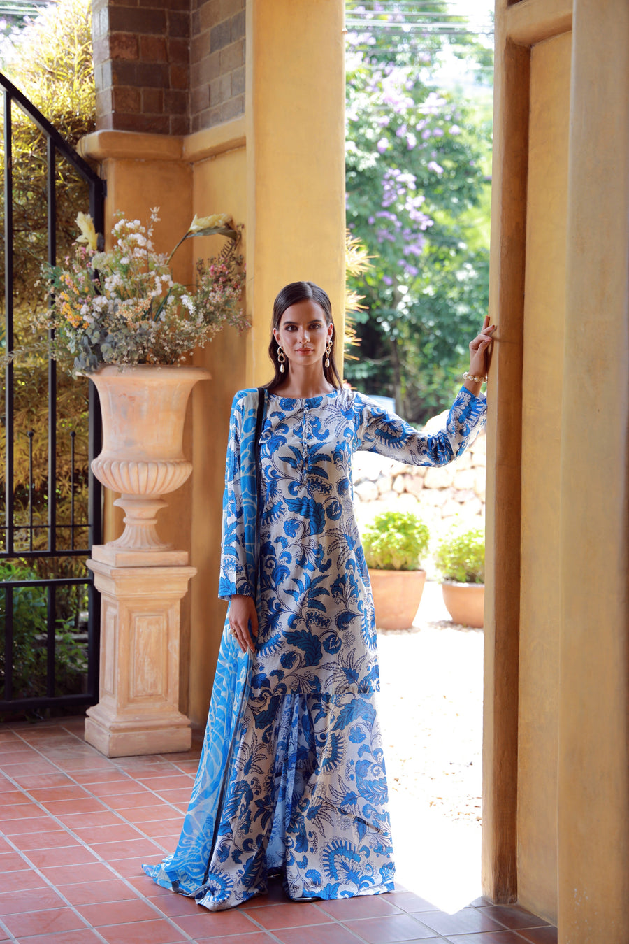 Feathers Stillness In Bloom Unstitched Printed Lawn 3Pc Suit MARVINA-FT541