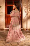 Aylin Wedding Formal Embroidered Organza Unstitched 3Pc Suit - MAUVE MIST
