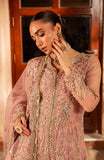 Aylin Wedding Formal Embroidered Organza Unstitched 3Pc Suit - MAUVE MIST