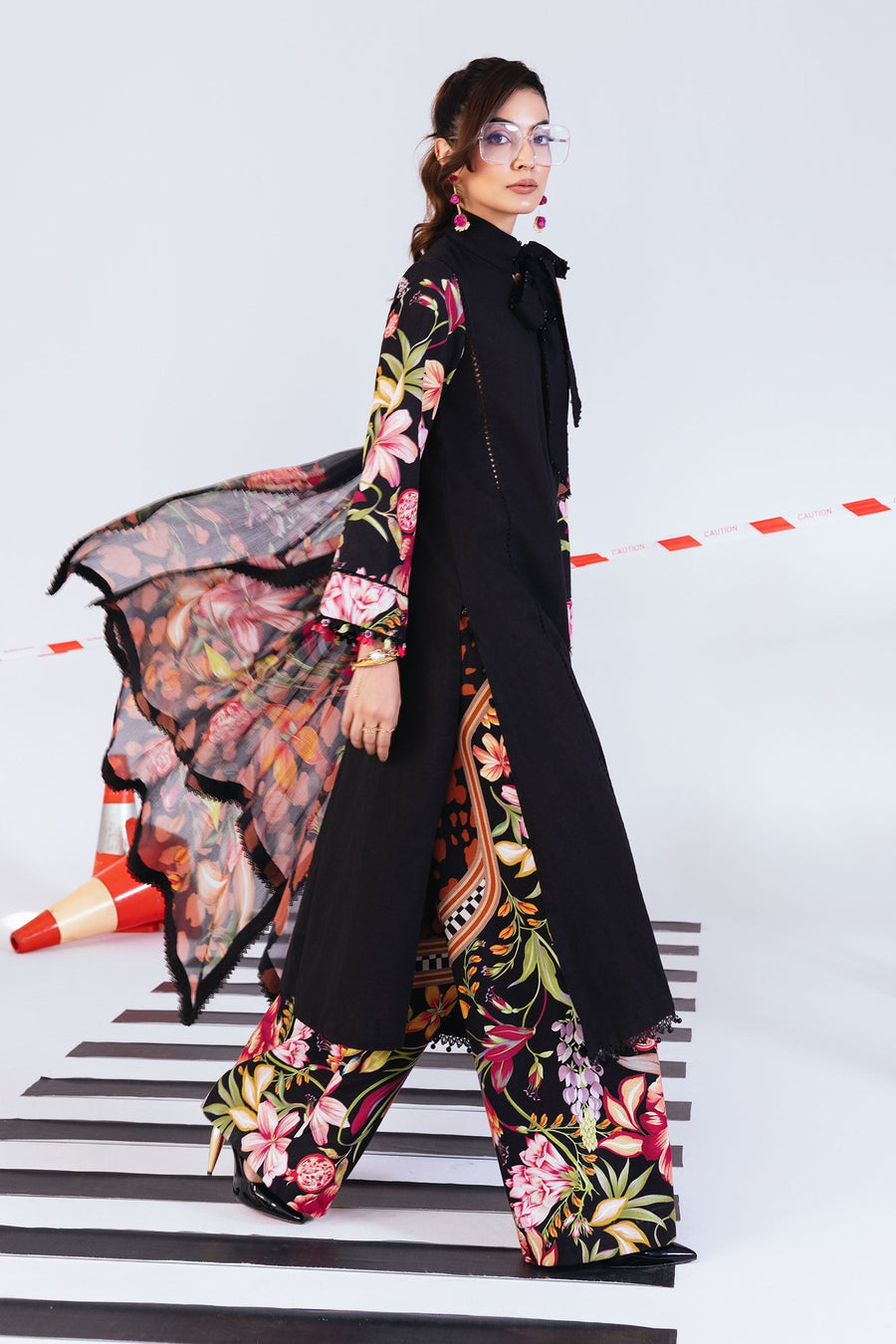 Maria.B M.Basics Printed Khaddar Unstitched 3Pc Suit MB-CUS25-1101-B