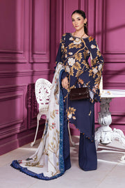 Maria.B M.Basics Printed Linen Unstitched 3Pc Suit MB-CUS25-1102-A