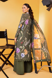 Maria.B M.Basics Printed Khaddar Unstitched 3Pc Suit MB-CUS25-1103-B