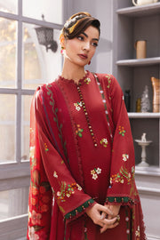Maria.B M.Basics Printed Marina Twill Unstitched 3Pc Suit MB-CUS25-1105-A