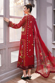 Maria.B M.Basics Printed Marina Twill Unstitched 3Pc Suit MB-CUS25-1105-A