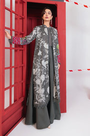 Maria.B M.Basics Printed Marina Twill Unstitched 3Pc Suit MB-CUS25-1106-A