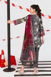 Maria.B M.Basics Printed Marina Twill Unstitched 3Pc Suit MB-CUS25-1106-A