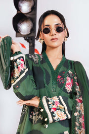 Maria.B M.Basics Printed Marina Twill Unstitched 3Pc Suit MB-CUS25-1107-A