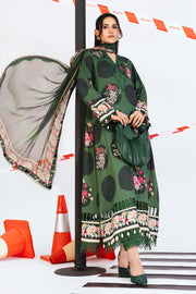 Maria.B M.Basics Printed Marina Twill Unstitched 3Pc Suit MB-CUS25-1107-A