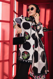 Maria.B M.Basics Printed Marina Twill Unstitched 3Pc Suit MB-CUS25-1107-B
