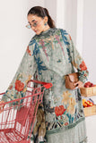Maria.B M.Basics Printed Linen Unstitched 3Pc Suit MB-CUS25-1109-A