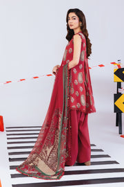 Maria.B M.Basics Printed Linen Unstitched 3Pc Suit MB-CUS25-1110-A