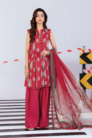 Maria.B M.Basics Printed Linen Unstitched 3Pc Suit MB-CUS25-1110-A