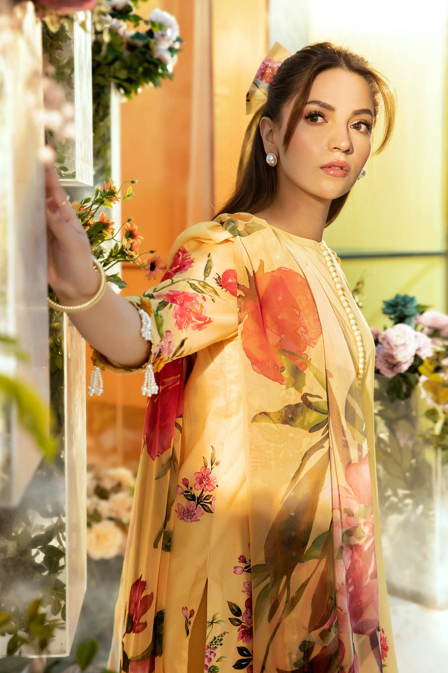Maria.B M.Basics Embroidered Lawn Unstitched 3Pc Suit MB-CUS25-701A