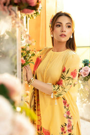 Maria.B M.Basics Embroidered Lawn Unstitched 3Pc Suit MB-CUS25-701A