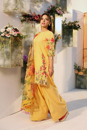 Maria.B M.Basics Embroidered Lawn Unstitched 3Pc Suit MB-CUS25-701A