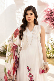 Maria.B M.Basics Embroidered Lawn Unstitched 3Pc Suit MB-CUS25-701B