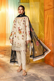Maria.B M.Basics Embroidered Lawn Unstitched 3Pc Suit MB-CUS25-702B