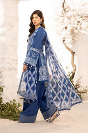 Maria.B M.Basics Embroidered Lawn Unstitched 3Pc Suit MB-CUS25-703B
