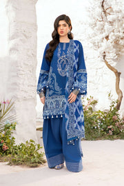Maria.B M.Basics Embroidered Lawn Unstitched 3Pc Suit MB-CUS25-703B