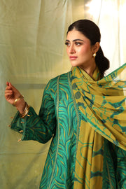 Maria.B M.Basics Embroidered Lawn Unstitched 3Pc Suit MB-CUS25-704A
