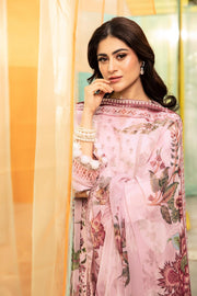 Maria.B M.Basics Embroidered Lawn Unstitched 3Pc Suit MB-CUS25-705B