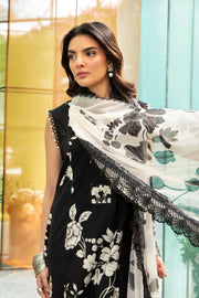 Maria.B M.Basics Embroidered Lawn Unstitched 3Pc Suit MB-CUS25-706B