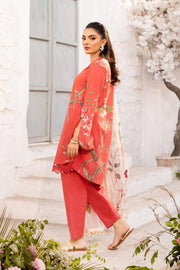Maria.B M.Basics Embroidered Lawn Unstitched 3Pc Suit MB-CUS25-707B