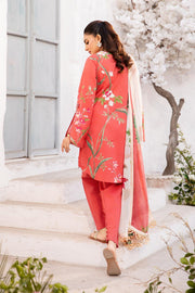 Maria.B M.Basics Embroidered Lawn Unstitched 3Pc Suit MB-CUS25-707B