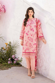 Maria.B M.Basics Embroidered Lawn Unstitched 3Pc Suit MB-CUS25-709A