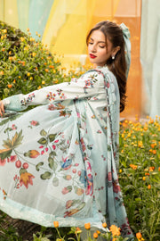 Maria.B M.Basics Embroidered Lawn Unstitched 3Pc Suit MB-CUS25-709B