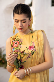 Maria.B M.Basics Embroidered Lawn Unstitched 3Pc Suit MB-CUS25-712A