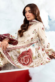 Maria.B M.Basics Embroidered Lawn Unstitched 3Pc Suit MB-CUSV14-01A