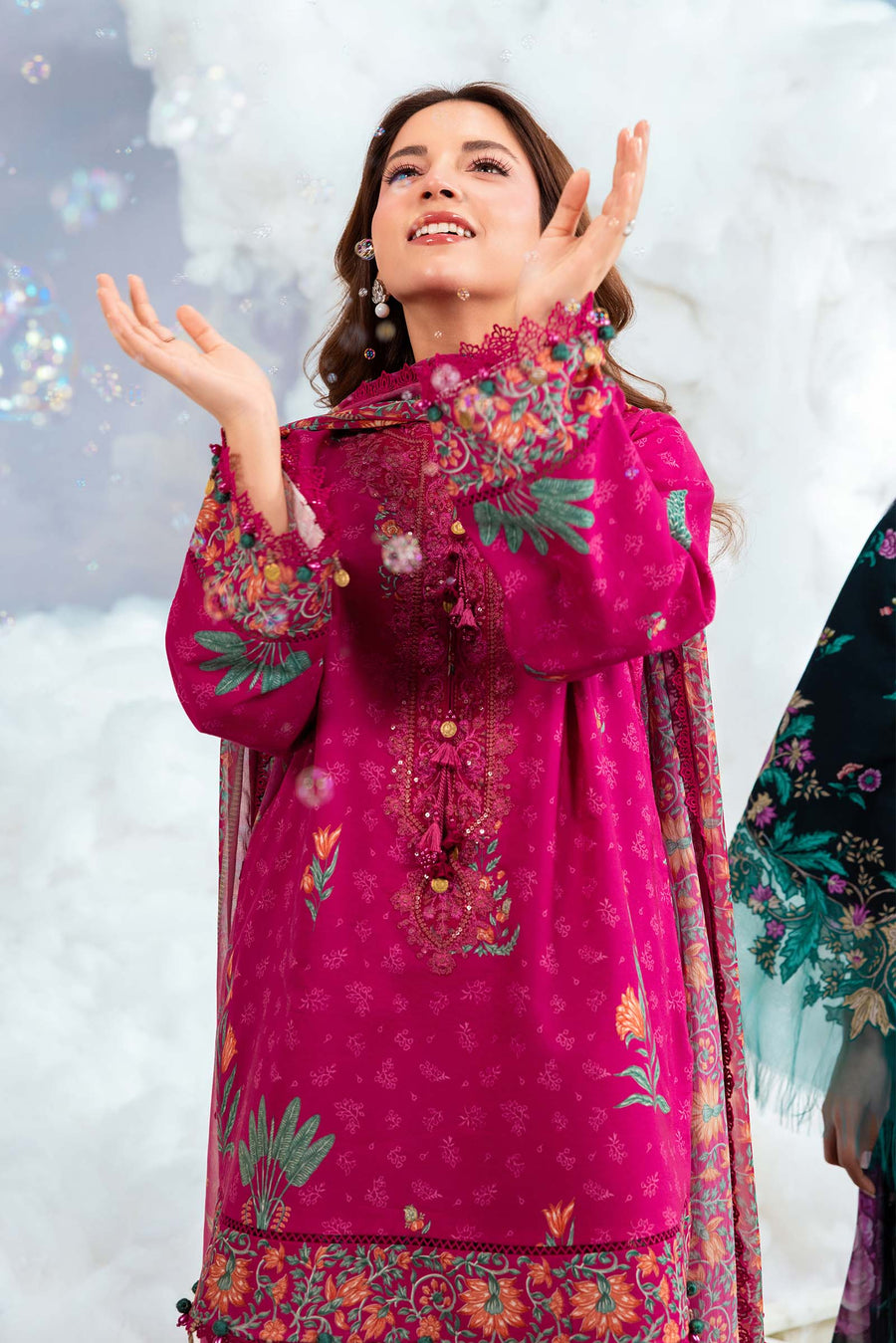 Maria.B M.Basics Embroidered Lawn Unstitched 3Pc Suit MB-CUSV14-03B