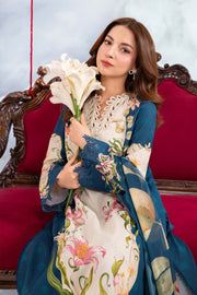 Maria.B M.Basics Embroidered Lawn Unstitched 3Pc Suit MB-CUSV14-05B