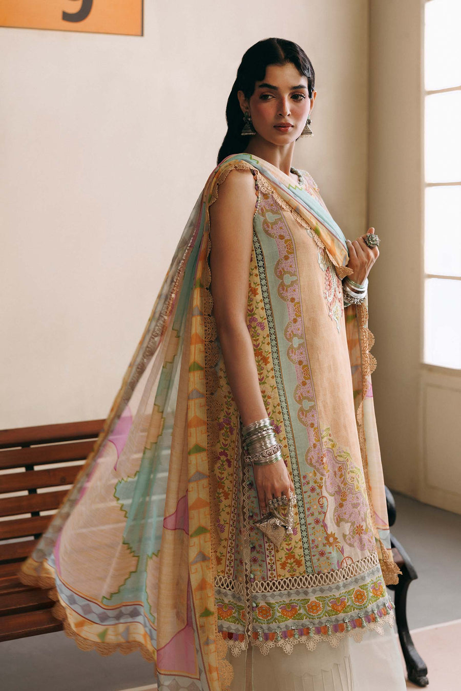 Maria B MBasics Embroidered Slub Khaddar Unstitched 3Pc Suit MB-CUSV15-01B