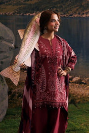 Maria B MBasics Embroidered Slub Khaddar Unstitched 3Pc Suit MB-CUSV15-02A