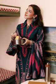 Maria B MBasics Embroidered Slub Khaddar Unstitched 3Pc Suit MB-CUSV15-02B