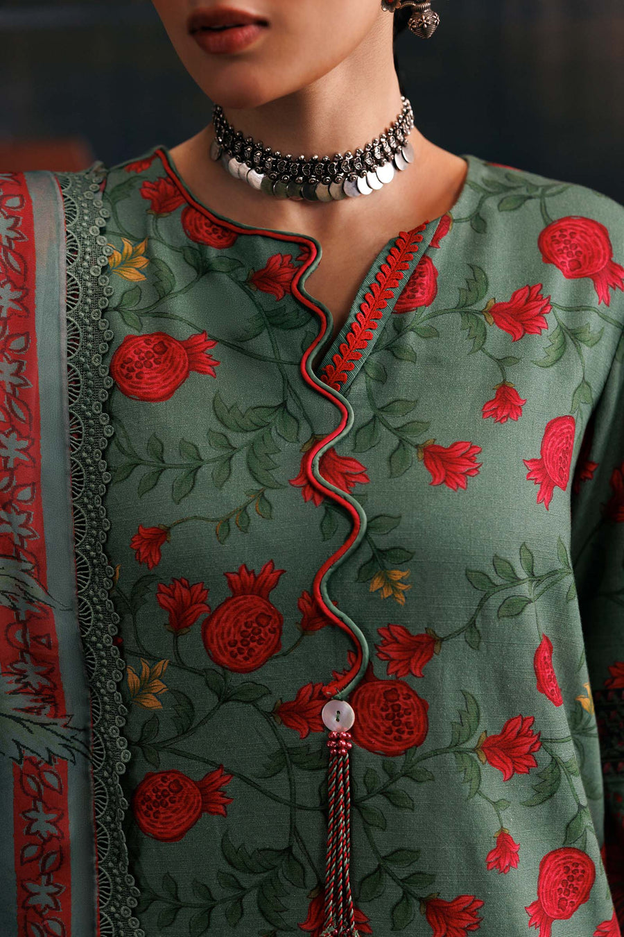 Maria B MBasics Embroidered Slub Khaddar Unstitched 3Pc Suit MB-CUSV15-06A