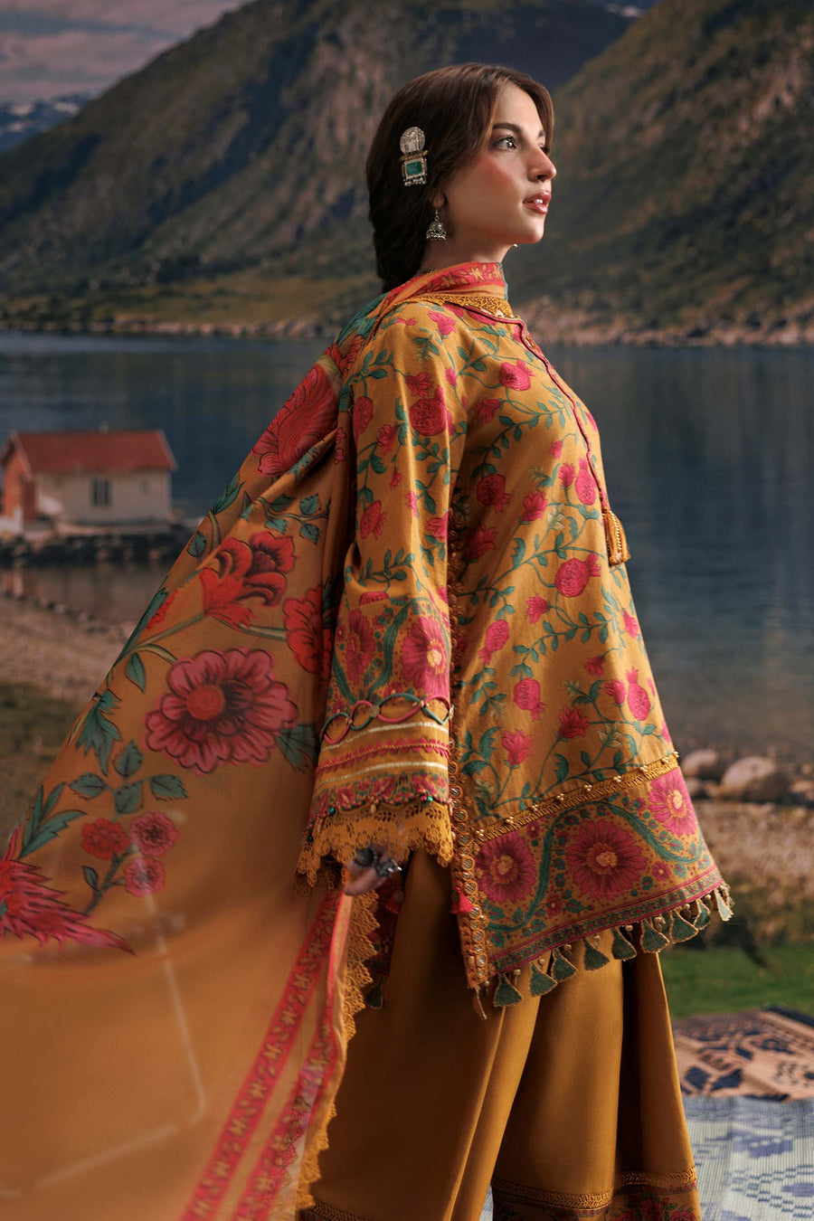 Maria B MBasics Embroidered Slub Khaddar Unstitched 3Pc Suit MB-CUSV15-06B