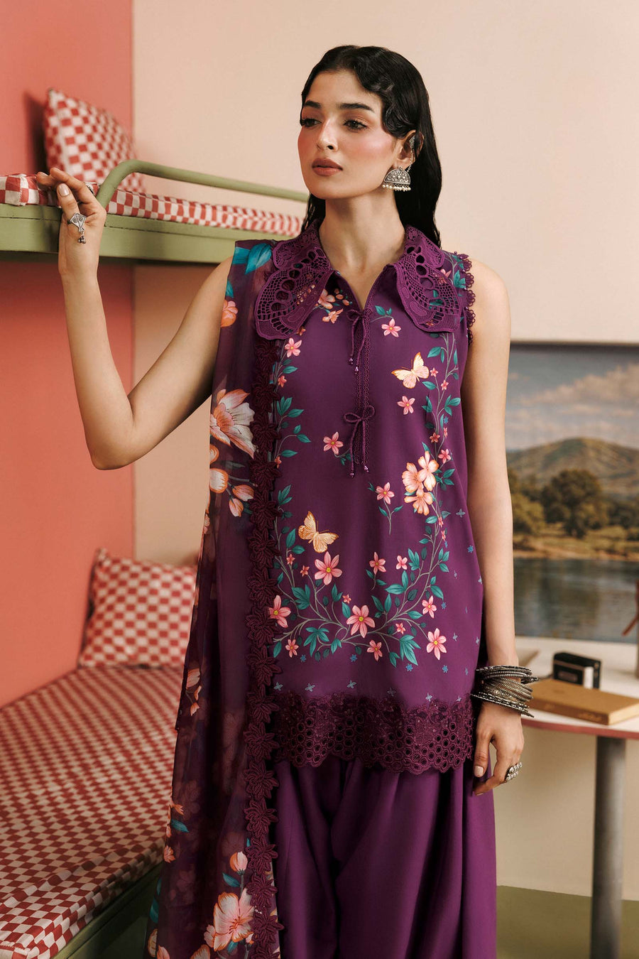 Maria B MBasics Embroidered Linen Unstitched 3Pc Suit MB-CUSV15-07A